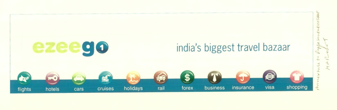 Ezeego India's Biggest Travel Bazaar (label) Device mark 1457962 Trademark