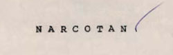 Narcotan Device mark 573368 Trademark
