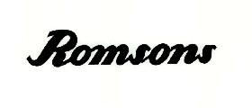 Romsons (device) Device mark 1223688 Trademark