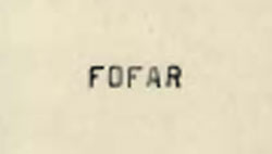 Fofar Device mark 403490 Trademark