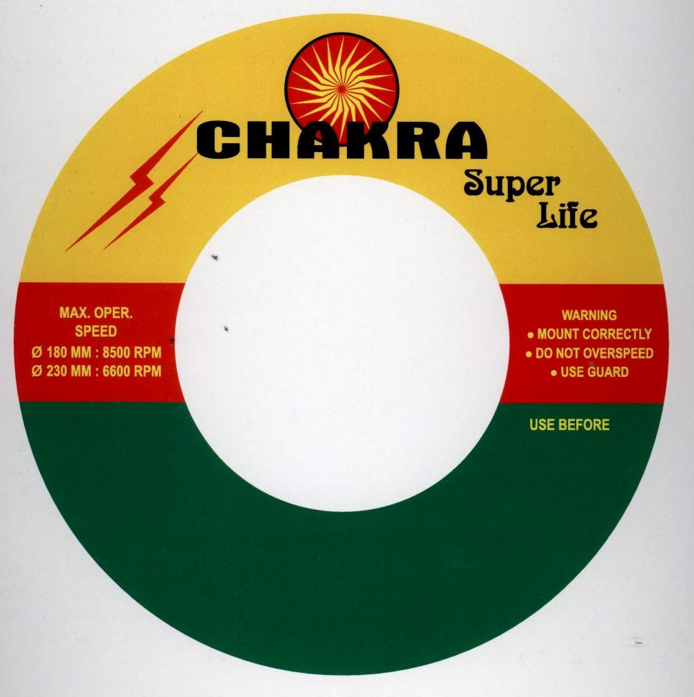 Chakra Super Life (label) Device mark 1535838 Trademark