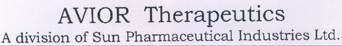 Avior Therapeutics - A Division Of Sun Pharmaceutical Industries Ltd Device mark 1347398 Trademark