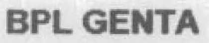 Bpl Genta Device mark 1070486 Trademark