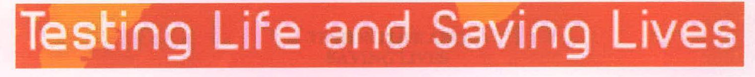 Testing Life And Saving Lives Device mark 2232600 Trademark