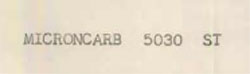 Micron Carb 5030 St Device mark 706495 Trademark