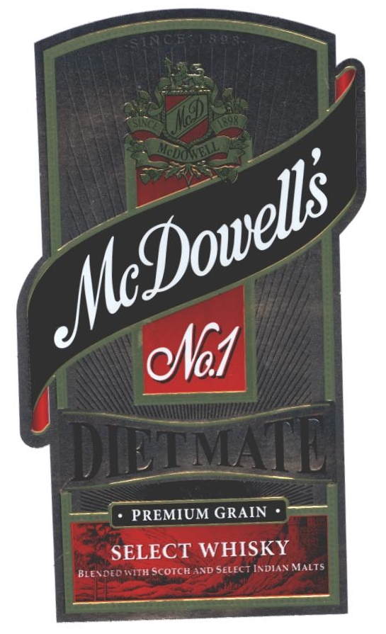 Mcdowells' No.1 Dietmate Device mark 2322734 Trademark