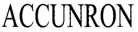 Accunron Device mark 1809076 Trademark