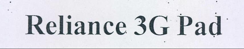 Reliance 3g Pad Device mark 2156630 Trademark