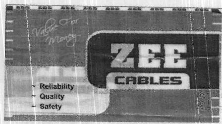 Zee Cables (with Device) Device mark 2090870 Trademark