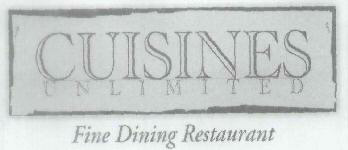Cuisines Unlimited Fine Dining Restaurant Device mark 1847820 Trademark