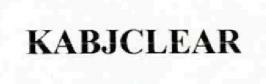Kabjclear Device mark 1855834 Trademark