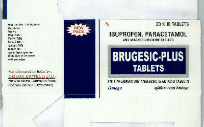 Brugesic-plus Device mark 1830473 Trademark