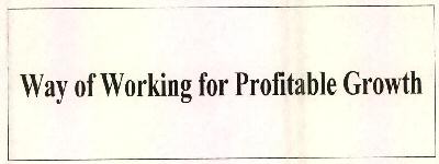 Way Of Working For Profitable Growth Device mark 2598752 Trademark