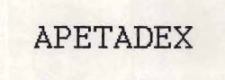 Apetadex Device mark 874511 Trademark