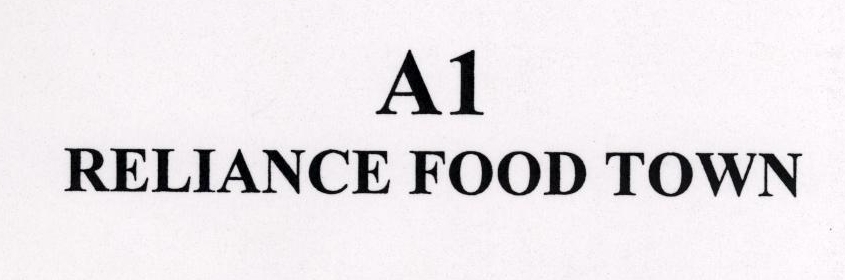 A1 Reliance Food Town Device mark 1450831 Trademark