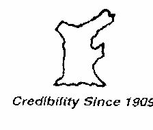 Credibility Since 1909 (logo) Device mark 1504004 Trademark