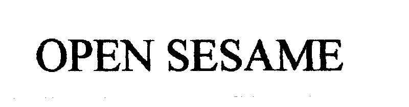 Open Sesame Device mark 1002152 Trademark
