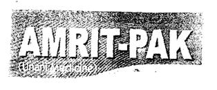 Amrit-pak (label) Device mark 2225178 Trademark