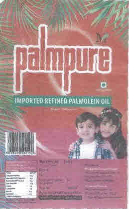 Palmpure Imported Refined Palmolein Oil Device mark 2451067 Trademark