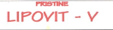 Pristine Lipovit-v (logo) Device mark 1558687 Trademark