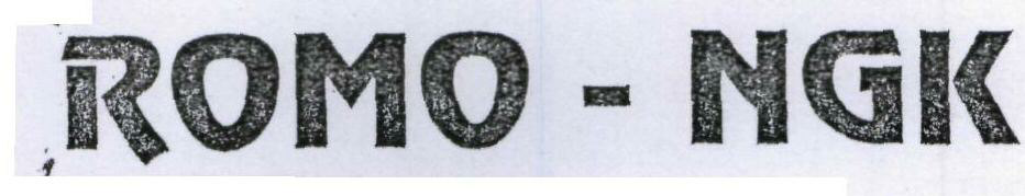 Romo-ngk (label) Device mark 857714 Trademark