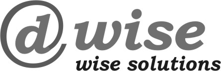 "dwise" (stylized Logo With Punch Line "wise Solutions") Device mark 1700128 Trademark