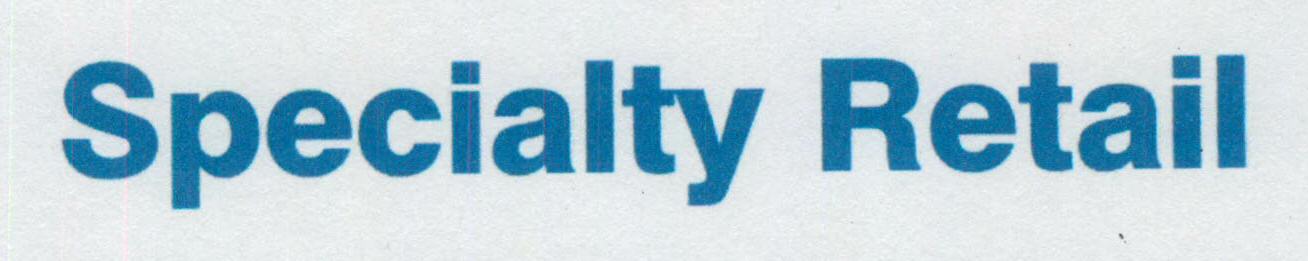 Specialty Retail (letter Written In Special Form) Device mark 1466232 Trademark