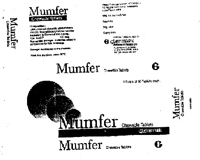 Mumfer Chewable Tablets Device mark 942384 Trademark
