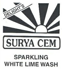 Surya Cem Sparkling White Lime Wash (label) Device mark 1090614 Trademark
