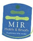 Mir, Hotels & Resorts Device mark 1761618 Trademark