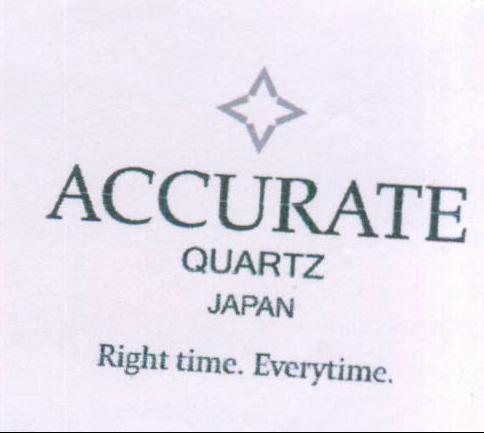 Accurate Quartz Japan Device mark 2183255 Trademark