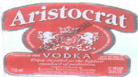 Aristocrat Vodka Device mark 1906834 Trademark
