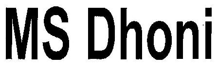 Ms Dhoni (device) Device mark 2388211 Trademark