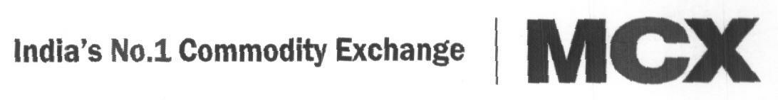Indias No.1 Commodity Exchange Mcx (label) Device mark 1610145 Trademark