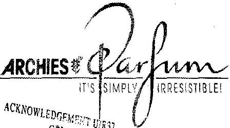 Archies Parfume (label) Device mark 2201968 Trademark