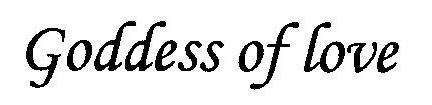 Goddess Of Love Device mark 2986801 Trademark