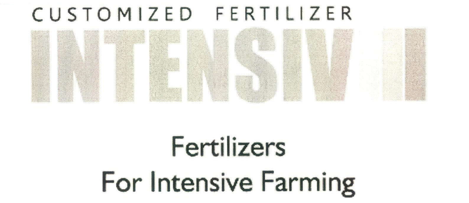 Customized Fertilizer Intensiv Fertilizers For Intensive Farming Device mark 2901690 Trademark
