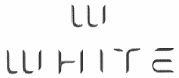 W White (letter Written In Special Form) Device mark 1518699 Trademark