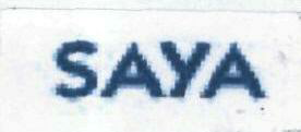 Saya Device mark 1806763 Trademark