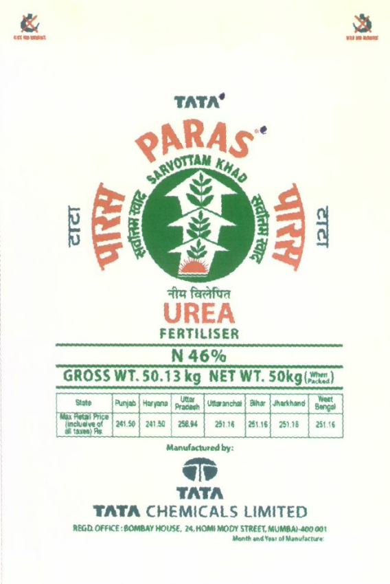 Tata Paras Urea ( Label) Device mark 1411985 Trademark