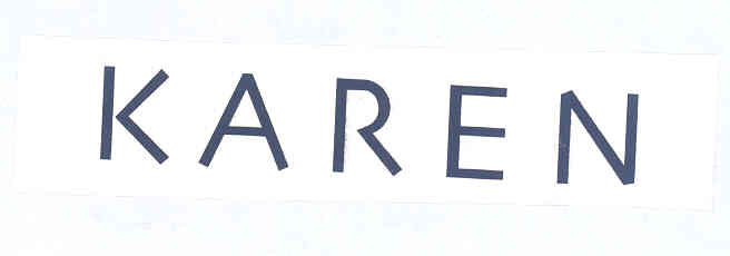 Karen Device mark 1617358 Trademark