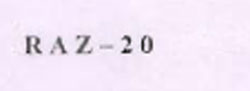 Raz - 20 Device mark 1107802 Trademark