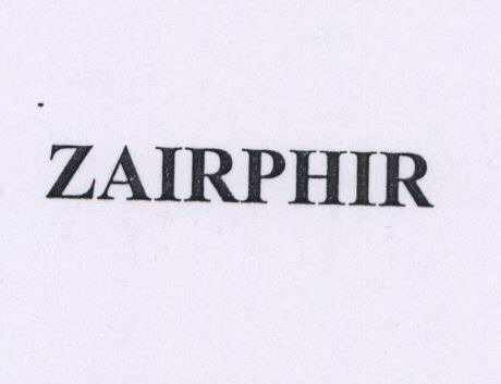 Zairphir Device mark 1502079 Trademark