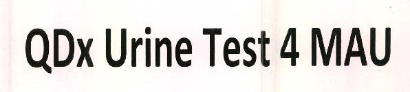 Qdx Urine Test 4 Mau Device mark 2504416 Trademark