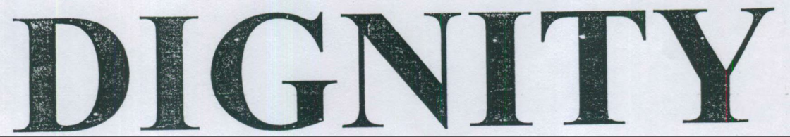 Dignity. Device mark 2098877 Trademark