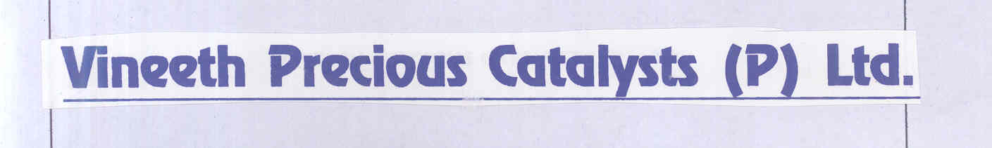 Vineeth Precious Catalysts (p) Ltd. Device mark 1684277 Trademark