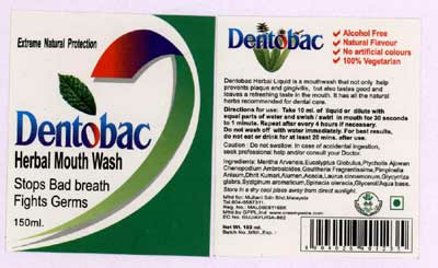 Dentobac Device mark 1607997 Trademark