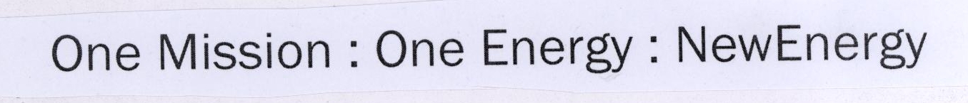 One Mission : One Energy : Newenergy Device mark 1780967 Trademark