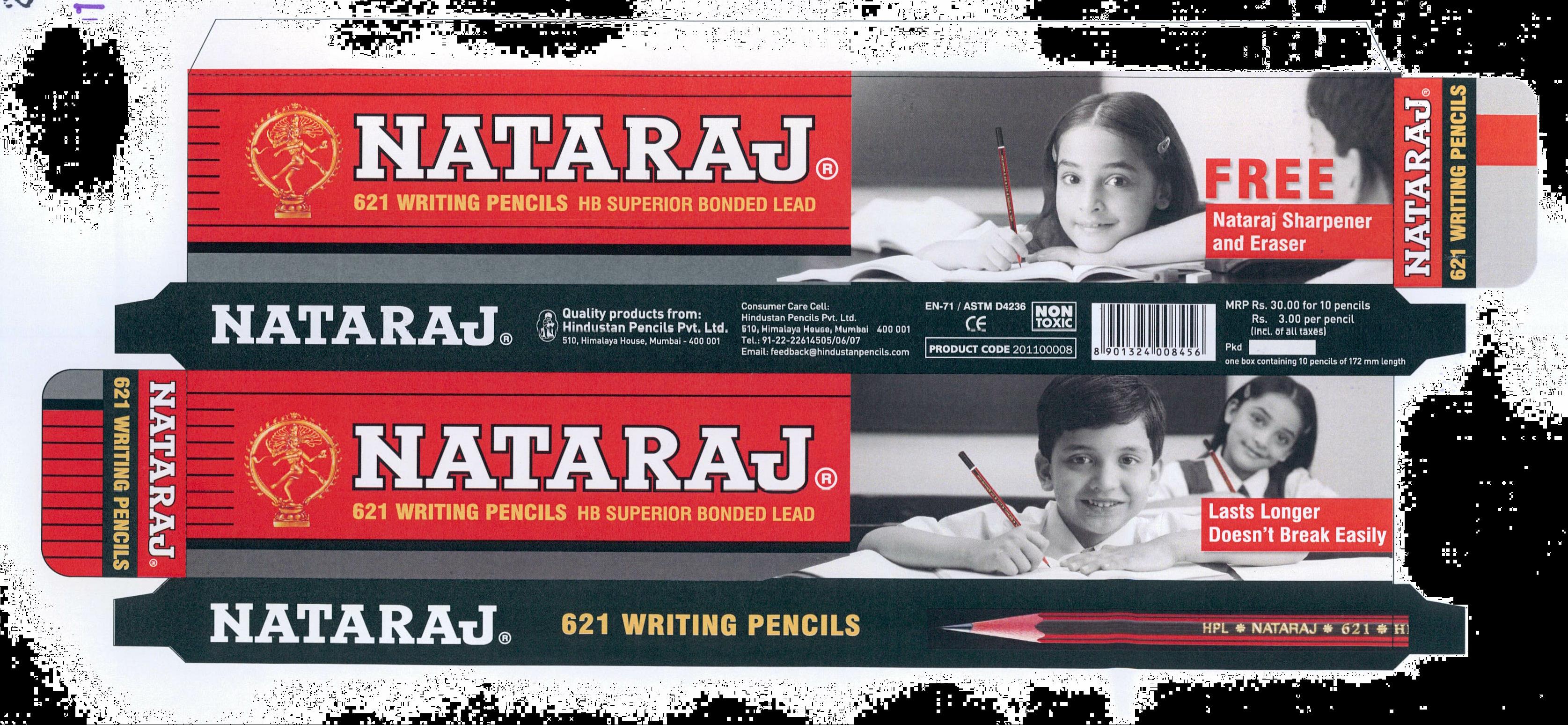 Nataraj 621 Writing Pencils Device mark 2174865 Trademark
