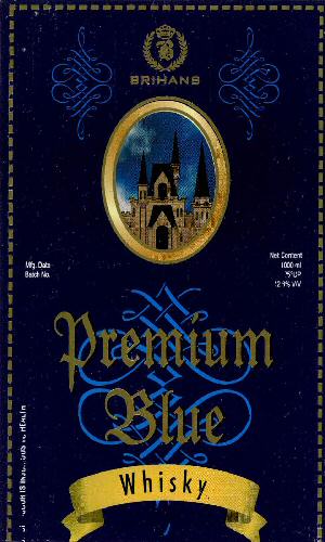 Premium Blue Whisky (device Of Palace) Device mark 2312969 Trademark
